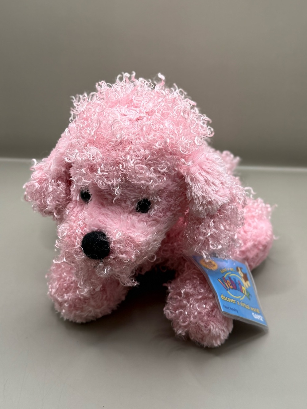 NWT GANZ Webkinz Pink Poodle Plush Stuffed Animal with Sealed Code HM107